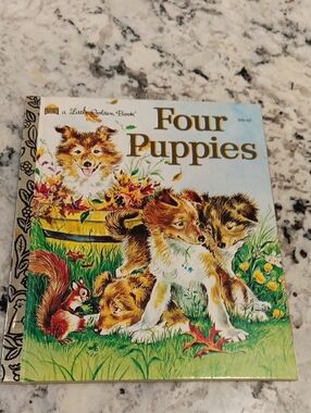 Four Puppies Little Golden Book - Illustrated Children's Hardcover Chick Fil A